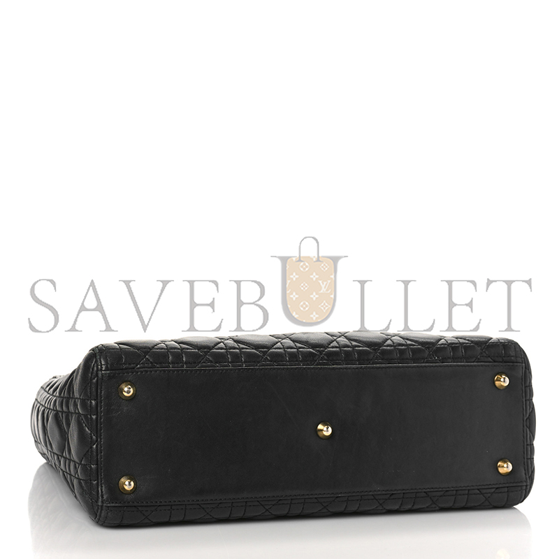 D*or lambskin cannage large lady D*or black (32*25*12.1cm)
